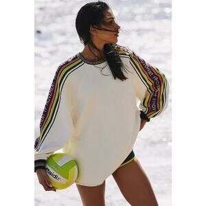 FREE PEOPLE Birdie Pullover in‎ Ivory Combo